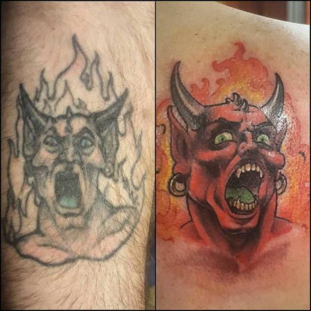 Дьявольский стиль Татуировки